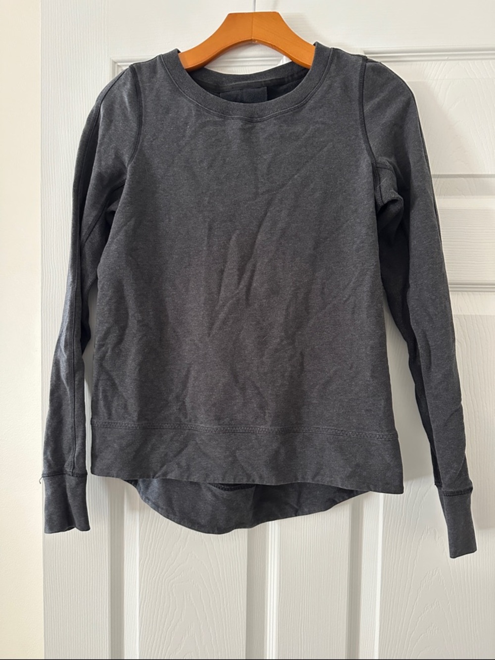 bebe Charcoal Gray Long Sleeve Sweater
